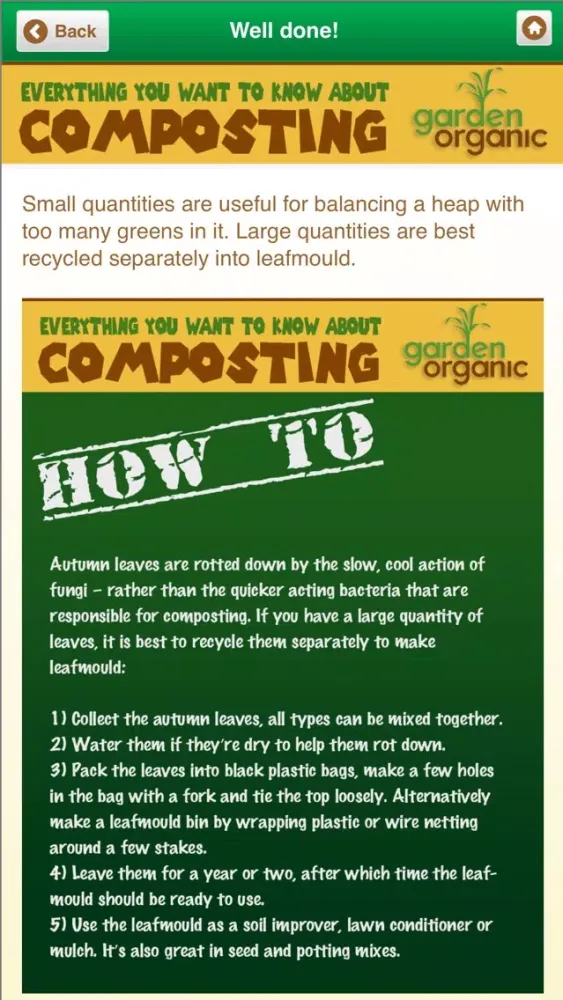 Capturas de pantalla de Organic Home Composting