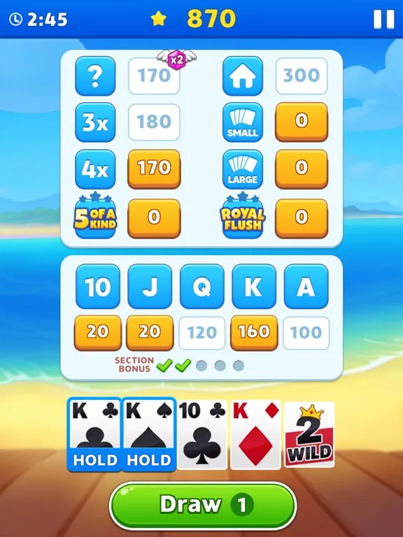 Solitaire Yatzy Cash iPad 应用截图