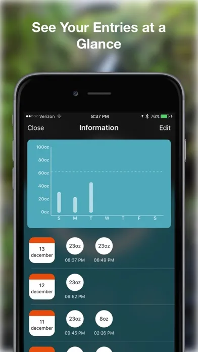 H2O - Water Tracker سکرین شاٹس