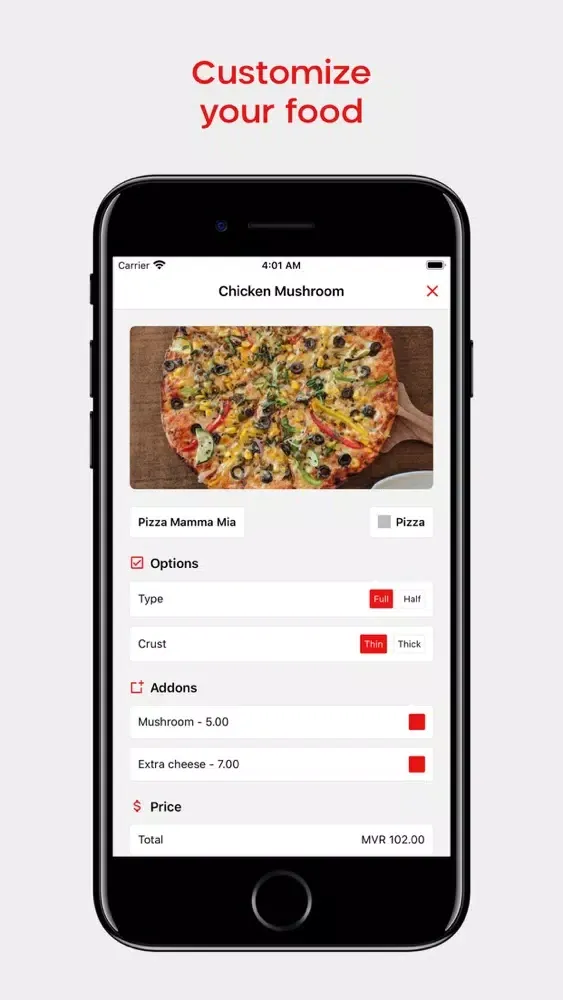 Tangkapan layar Pizza Mamma Mia