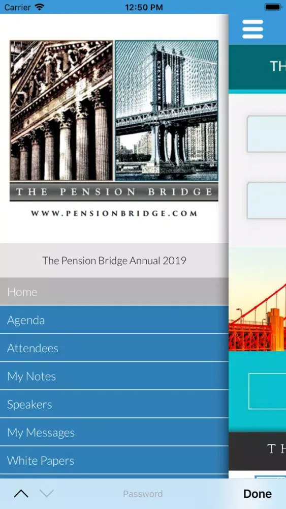The Pension Bridge Events 2020應用截圖