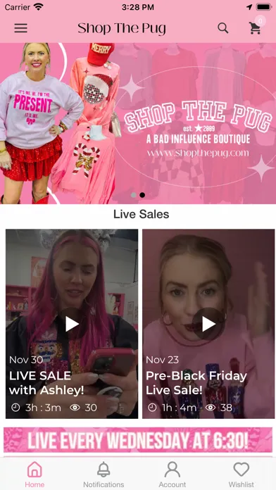 Zrzuty ekranu Shop The Pug-The Pink Pug