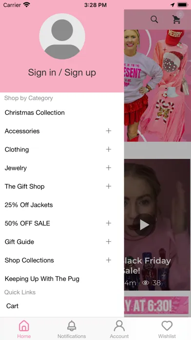 Zrzuty ekranu Shop The Pug-The Pink Pug