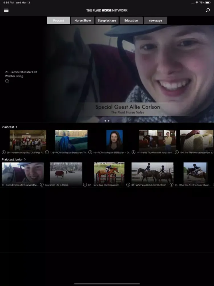 Captures d'écran de The Plaid Horse Network iPad 