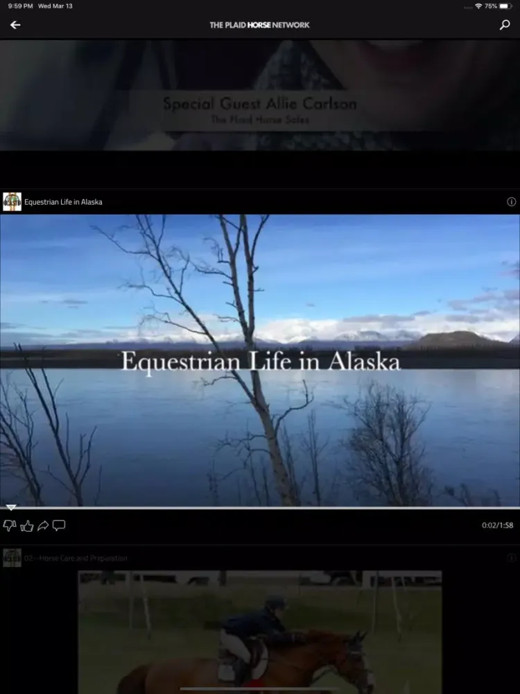 Captures d'écran de The Plaid Horse Network iPad 