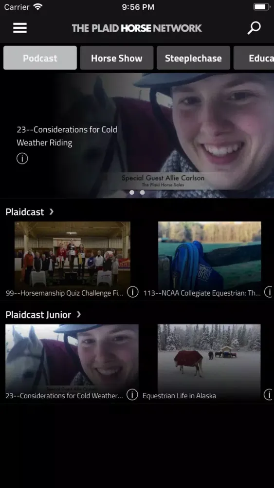 Captures d'écran de The Plaid Horse Network