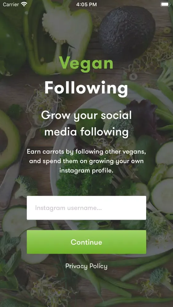 Capturas de pantalla de Vegan Following