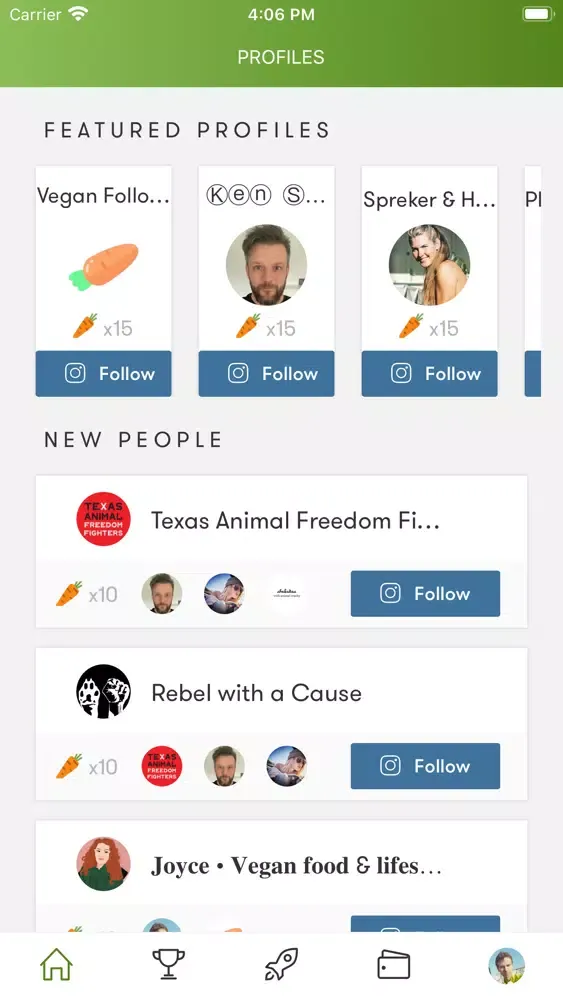 Capturas de pantalla de Vegan Following