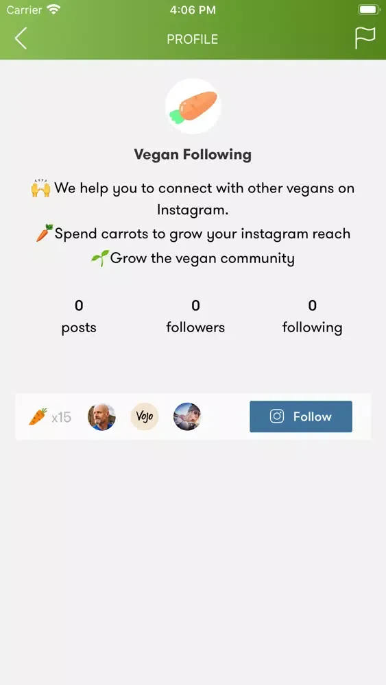Capturas de pantalla de Vegan Following