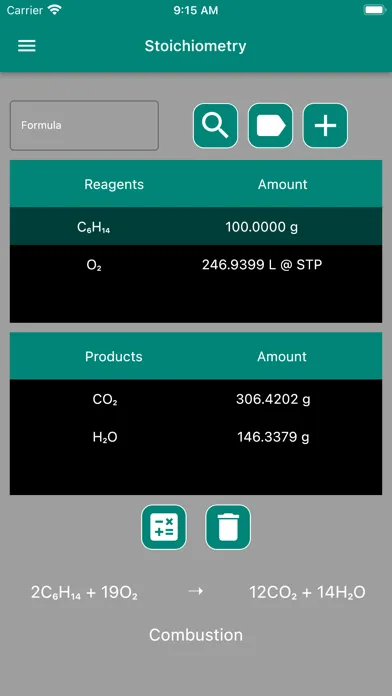 Zrzuty ekranu Pocket Chemist