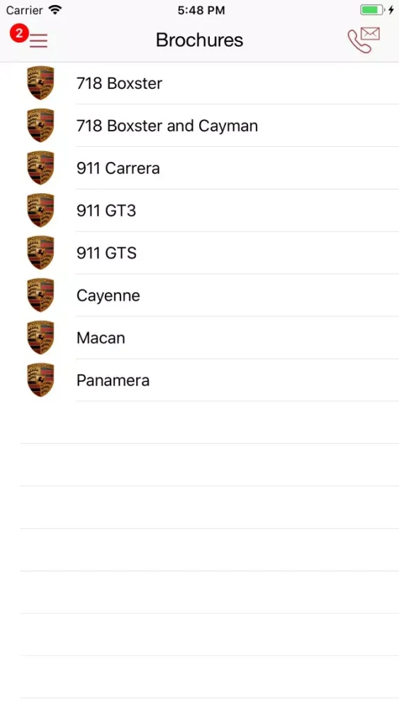 The Porsche Exchange DealerApp Screenshots
