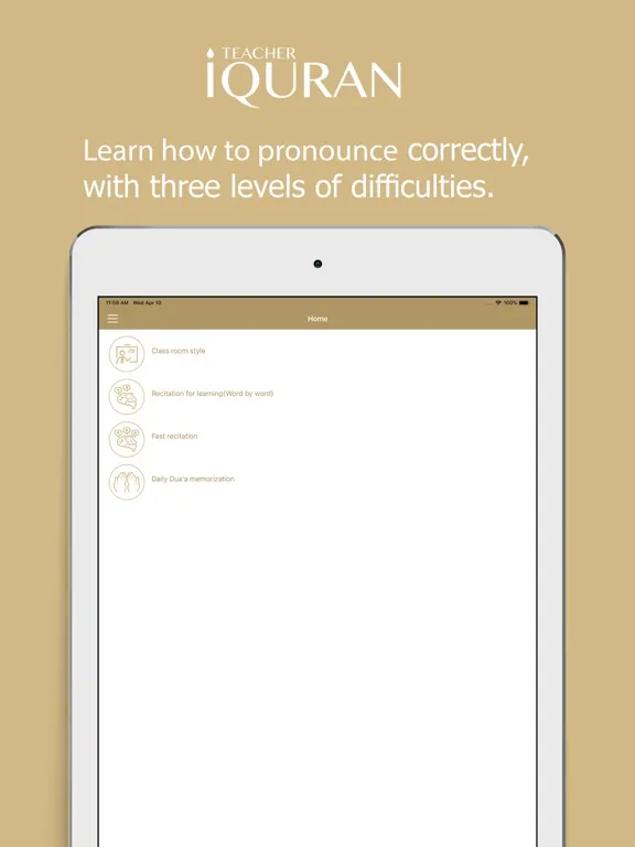 Capturas de pantalla de iTeacher Quran iPad 