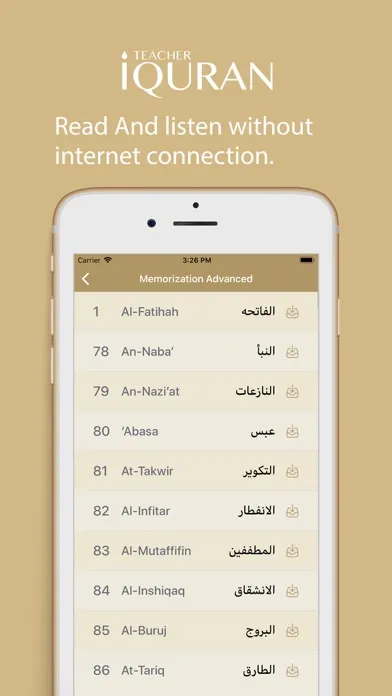 Capturas de pantalla de iTeacher Quran