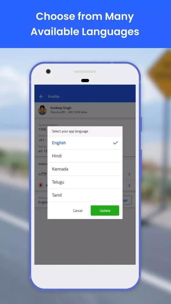 Ảnh chụp màn hình của Porter Driver Partner App