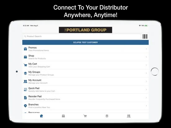 The Portland Group OE Touch iPad 应用截图