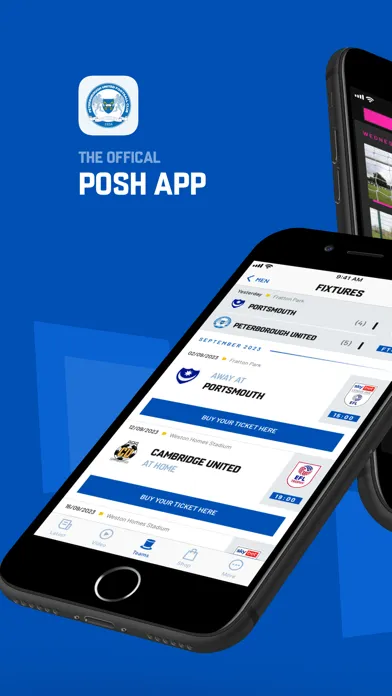 Zrzuty ekranu The Peterborough United App