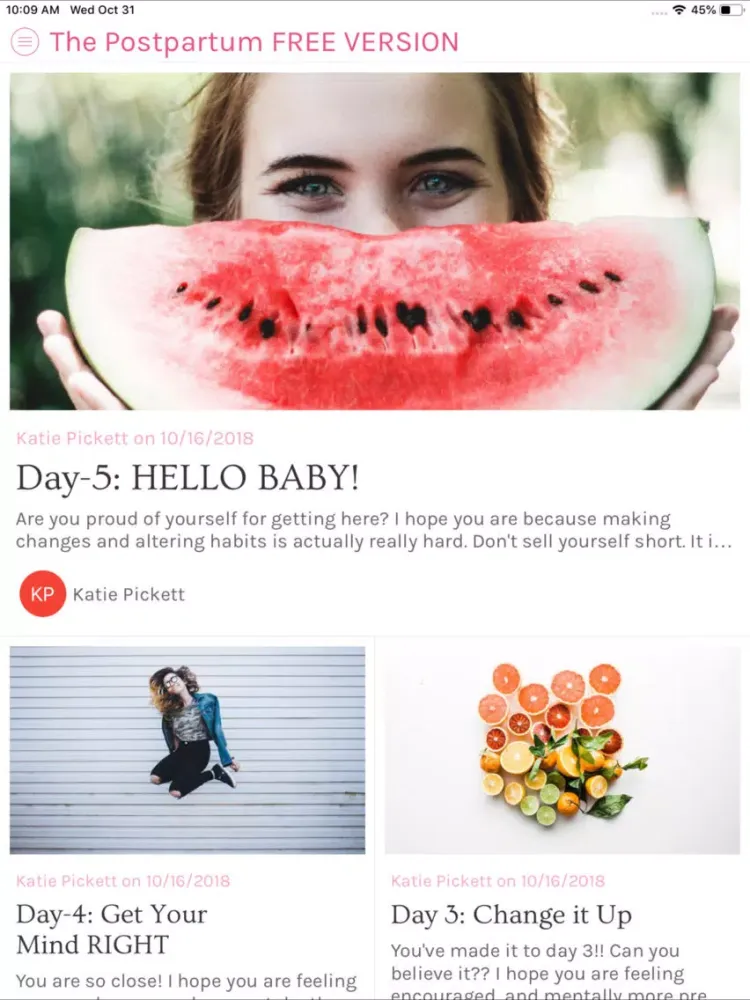 Zrzuty ekranu The Postpartum Cure Preview iPad 