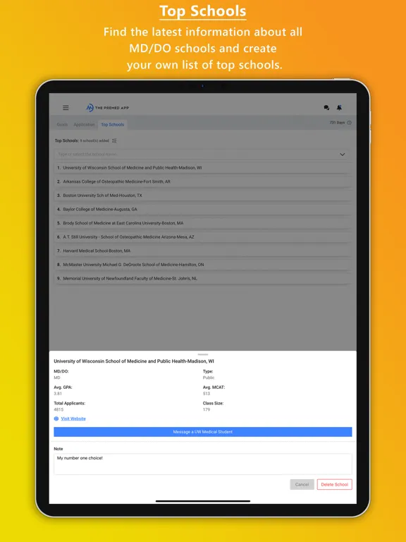 تصاویر The PreMed App iPad 