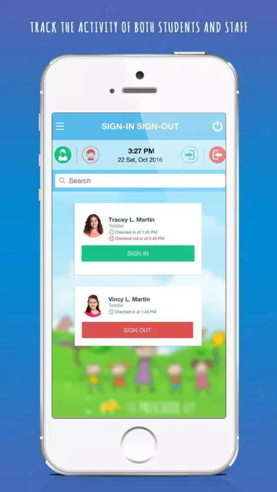 Sign-in Sign-Out: Free Preschool Check in App. 스크린샷