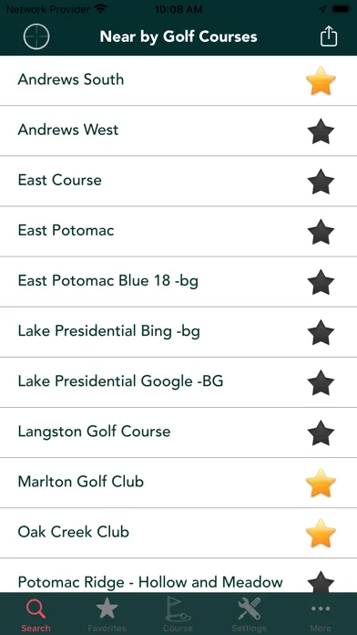 Tangkapan skrin GolfTarget - GPS Golf Course