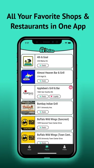 Tangkapan skrin The Prize App