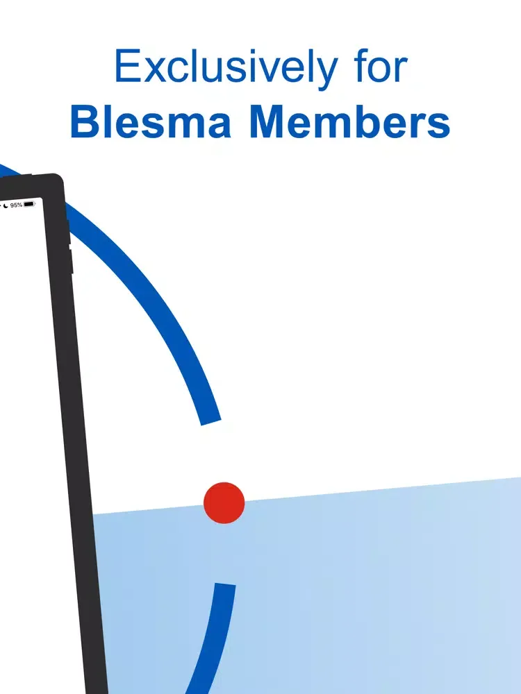 Tangkapan layar Blesma Connects iPad 
