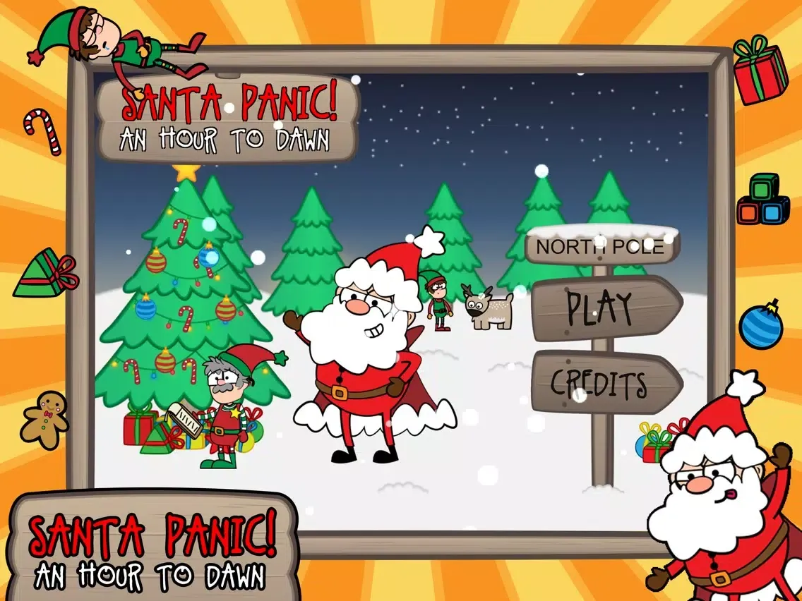 Tangkapan skrin Santa Panic iPad 