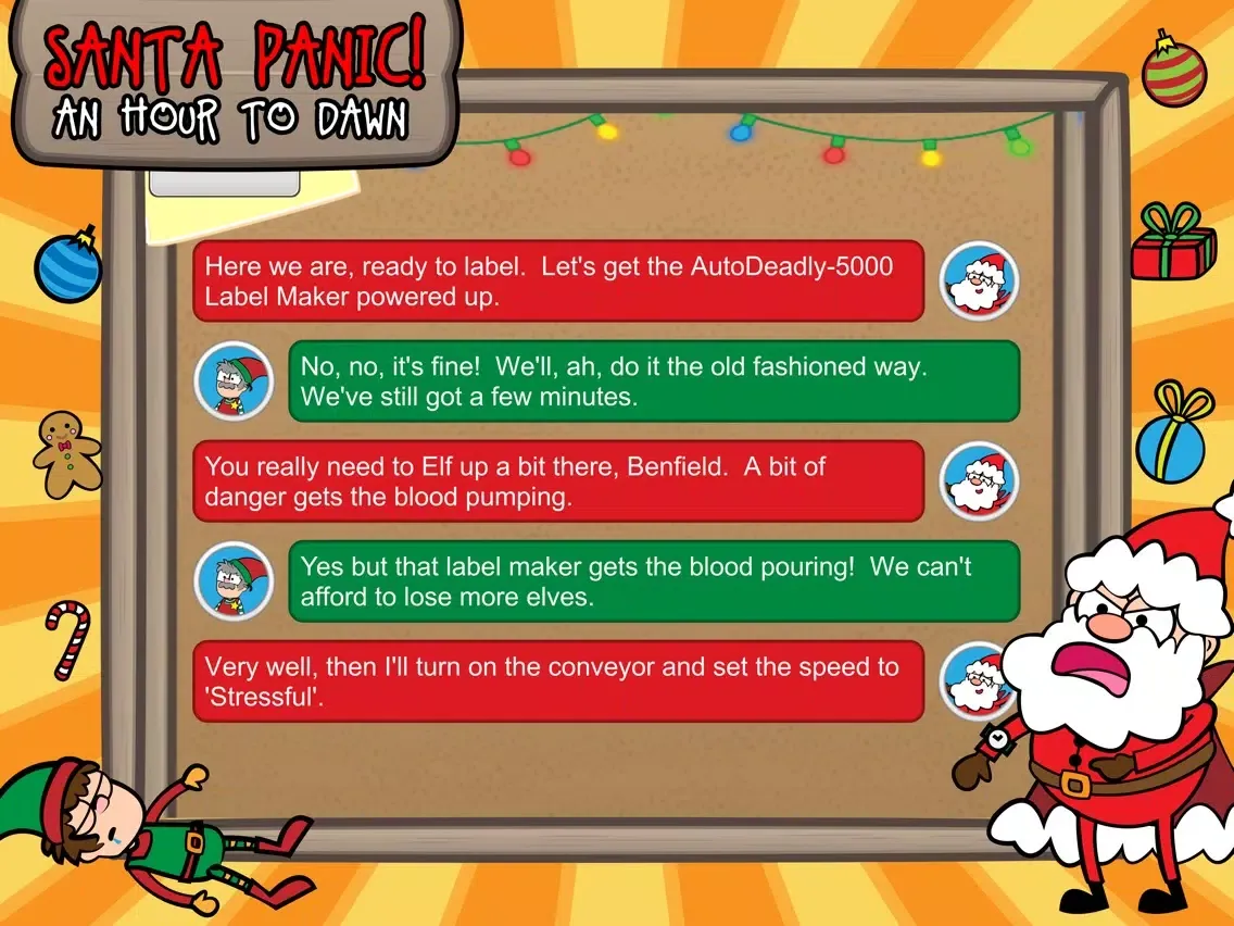 Tangkapan skrin Santa Panic iPad 