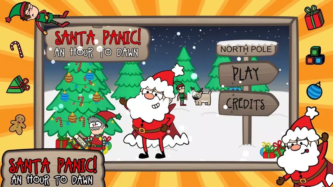 Tangkapan skrin Santa Panic