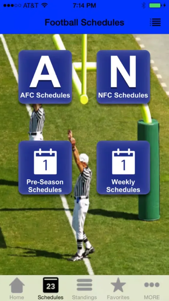 Football Scores & Schedules - NFL Edition স্ক্রিনশট