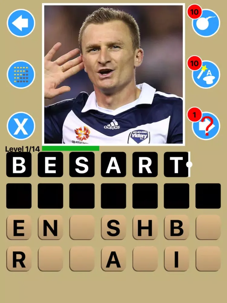 Australia A-League Hyundai Football Quiz Maestro iPad 应用截图