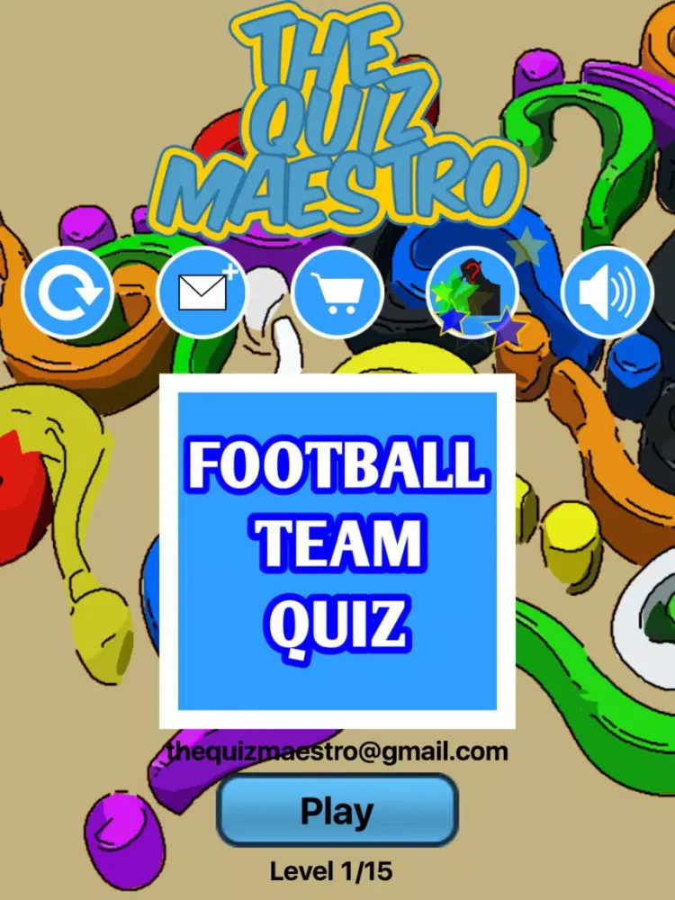 Ảnh chụp màn hình của Football Team Game Quiz Maestro iPad 