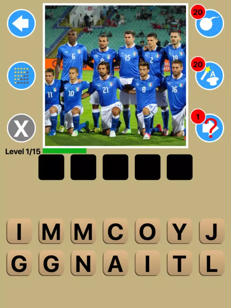 Ảnh chụp màn hình của Football Team Game Quiz Maestro iPad 