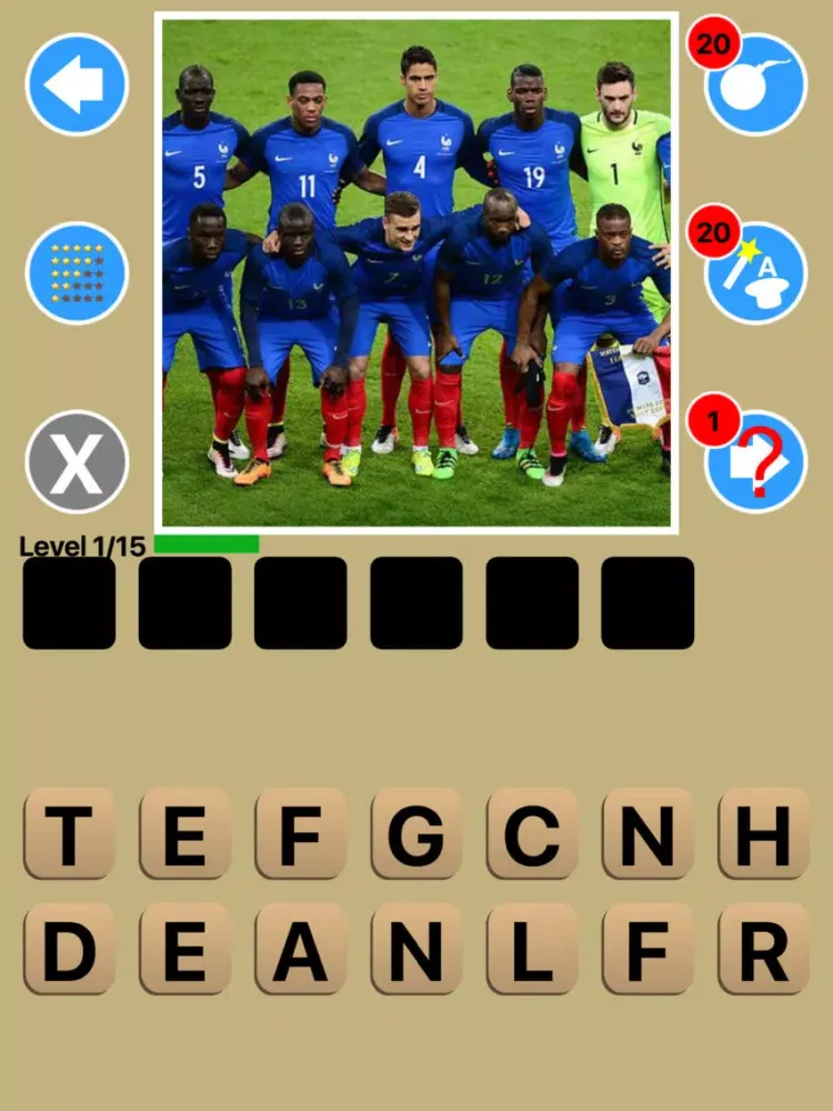 Ảnh chụp màn hình của Football Team Game Quiz Maestro iPad 