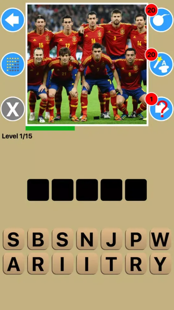 Ảnh chụp màn hình của Football Team Game Quiz Maestro