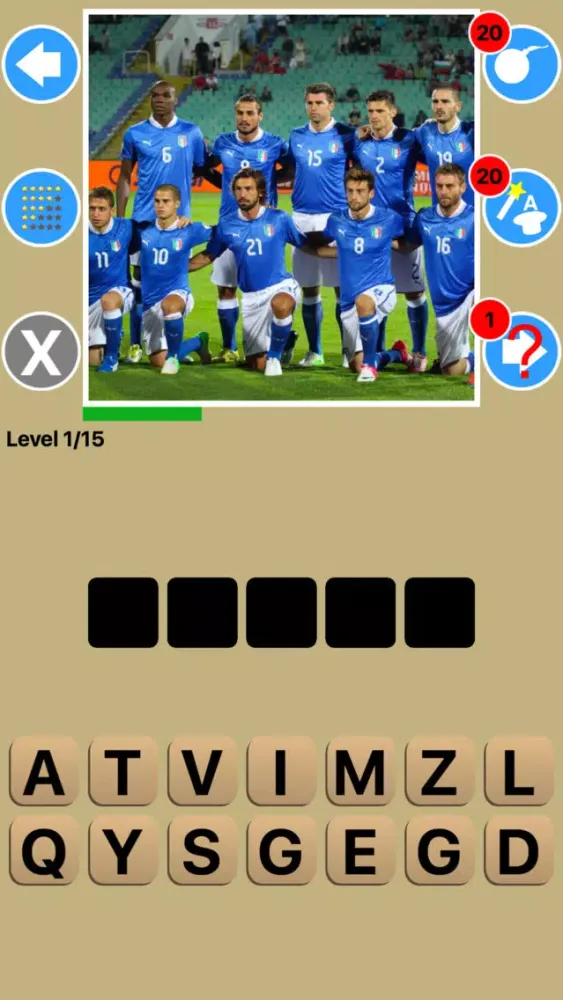Ảnh chụp màn hình của Football Team Game Quiz Maestro