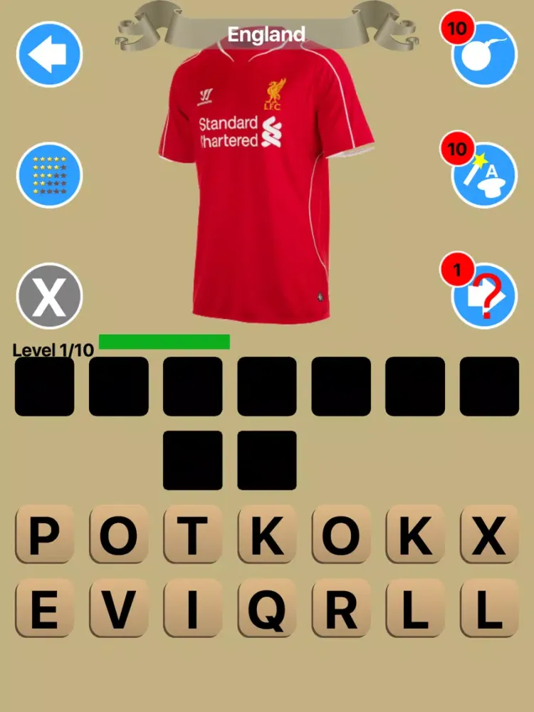 Zrzuty ekranu Football Soccer Kits Quiz iPad 