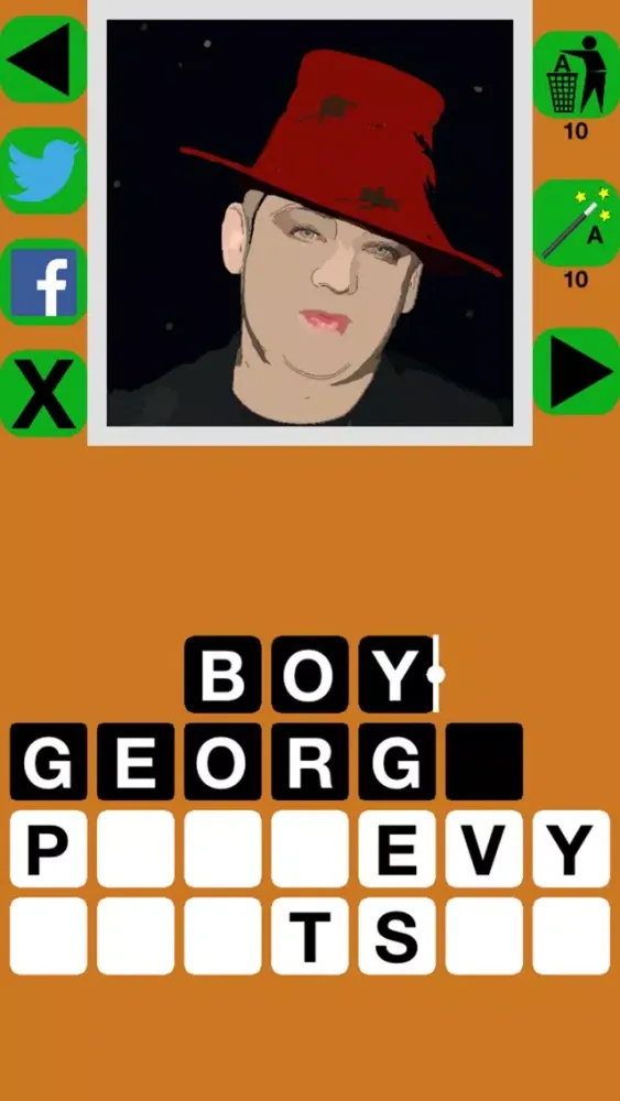 Tangkapan layar Music Celebrity Quiz Maestro: Guess The Musical Songpop Icon