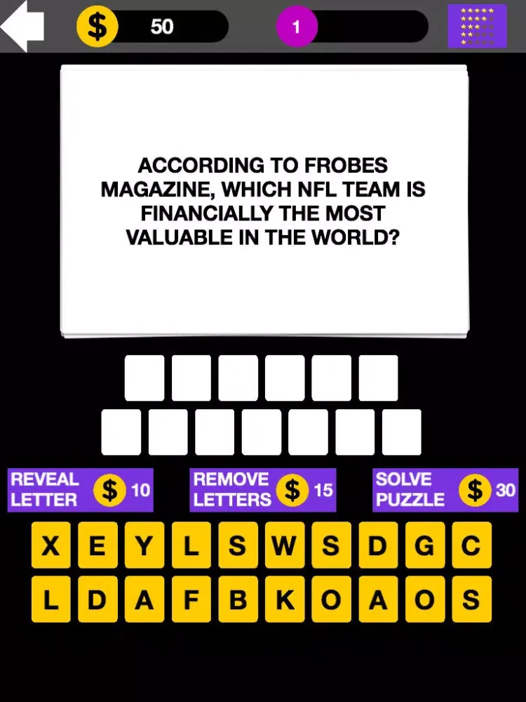 Capturas de tela do Q&A Quiz Maestro: American NFL Football Game Edition iPad 