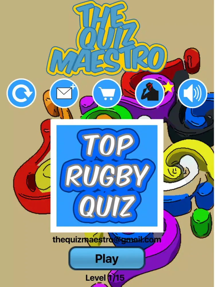 Tangkapan layar Top Rugby League Players Quiz Maestro iPad 