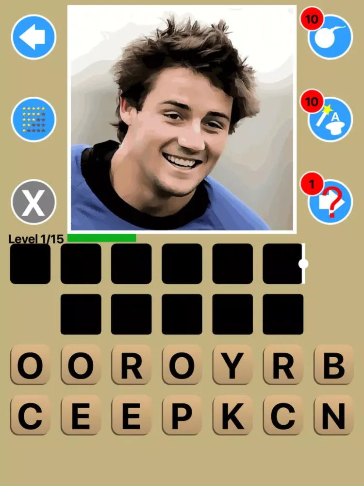 Tangkapan layar Top Rugby League Players Quiz Maestro iPad 
