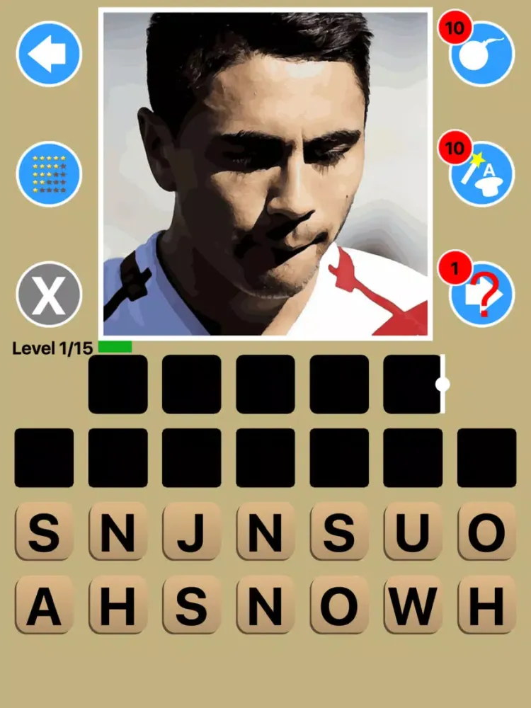 Tangkapan layar Top Rugby League Players Quiz Maestro iPad 