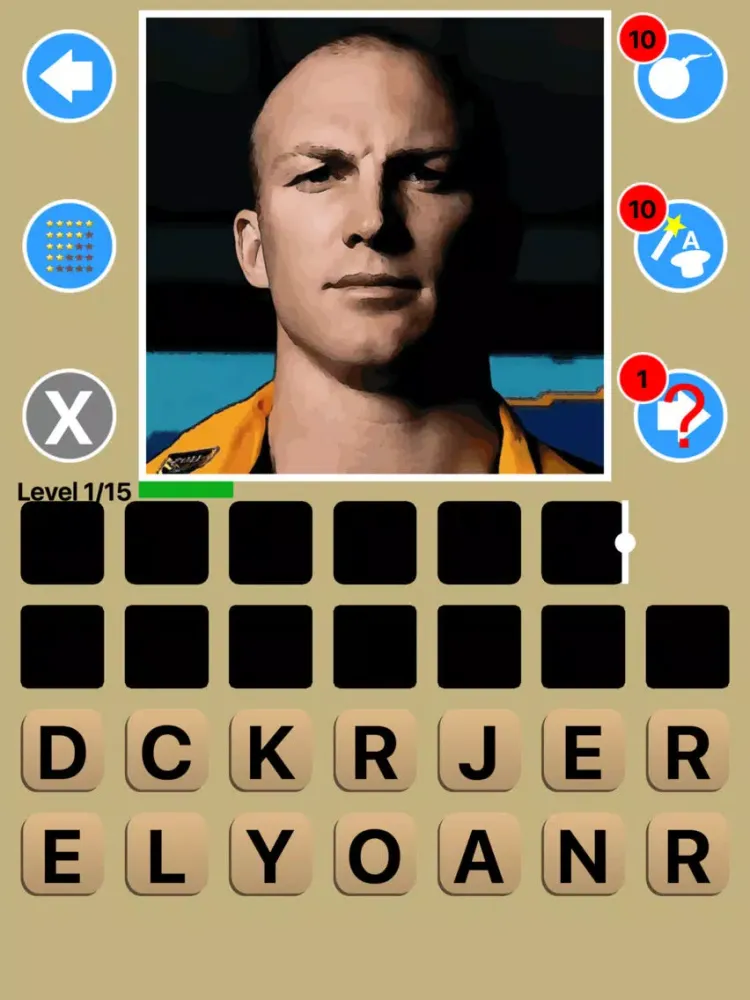 Tangkapan layar Top Rugby League Players Quiz Maestro iPad 