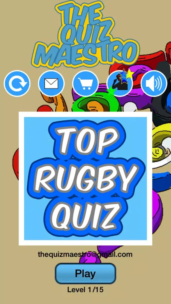 Tangkapan layar Top Rugby League Players Quiz Maestro