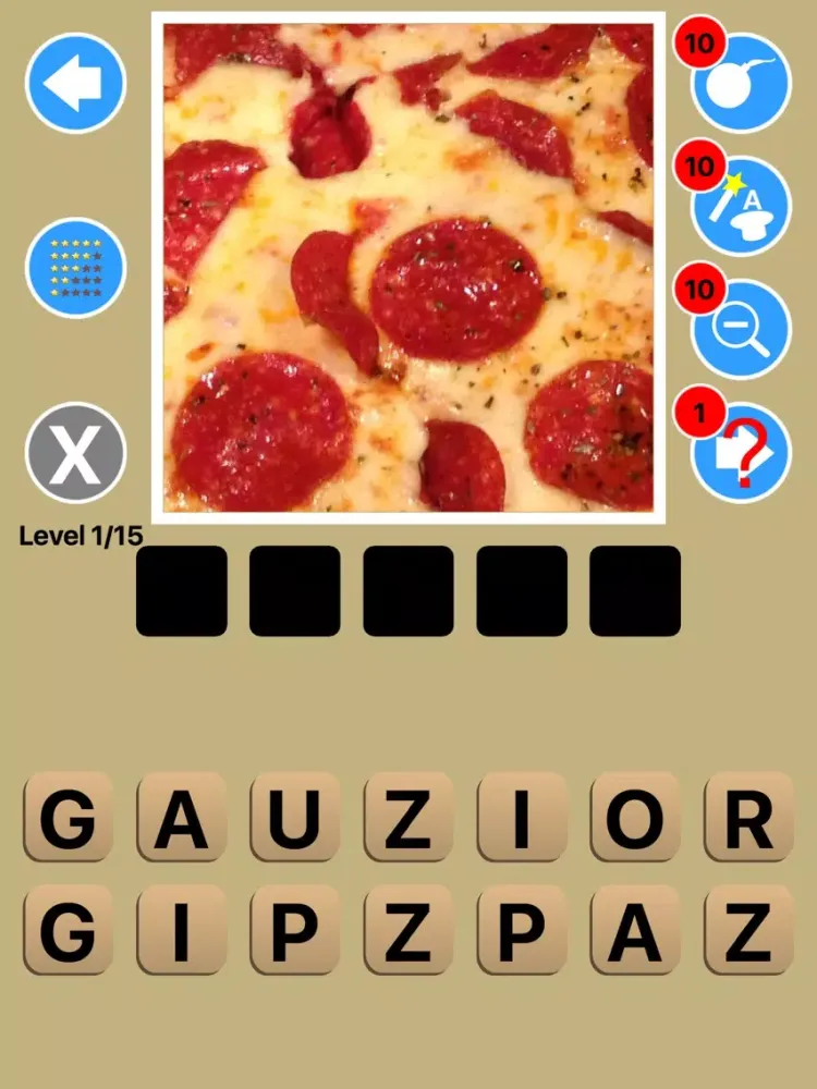 صور Zoom Out Food Game Quiz Maestro iPad 