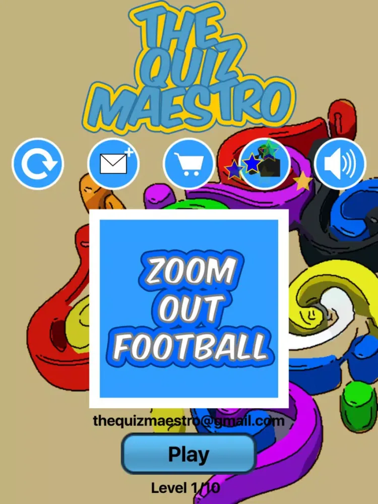Tangkapan layar Zoom Out American Football Game Quiz Maestro iPad 