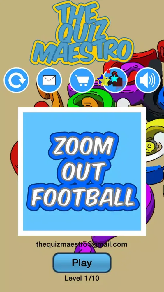 Tangkapan layar Zoom Out American Football Game Quiz Maestro