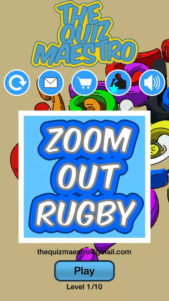 Ảnh chụp màn hình của Zoom Out Rugby Union Quiz Maestro