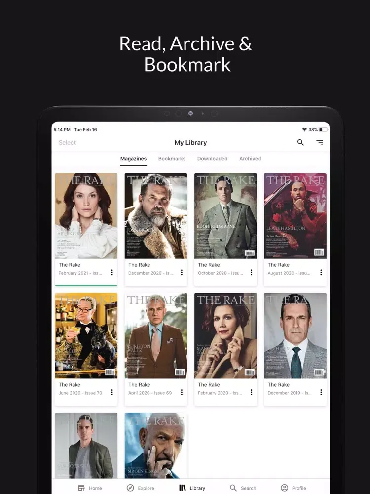 The Rake Magazine iPad  Ekran Görüntüleri