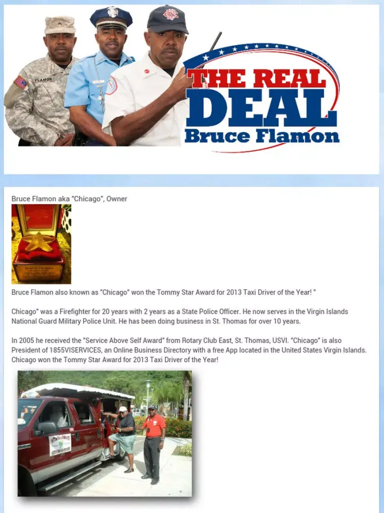 Flamons Taxi and Tours USVI iPad 应用截图